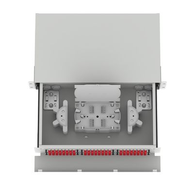 データセンター 光ファイバー配送パッチパネル 48 ポート 5 期間の設備