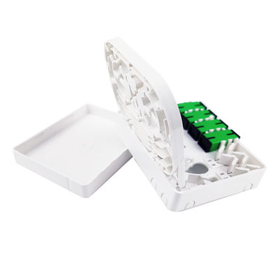 SC/APC グレー 4コア プラスチック ファイバー オプティック フェイスプレート ソケット パネル 室内 ネットワーク FTTH