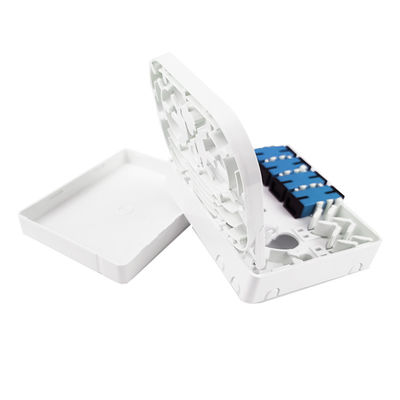 FTTH ネットワーク インドୋର 4 コア SC UPC プラスチック 光ファイバー フェイスプレート ソケット パネル グレー色