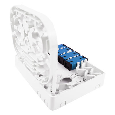 FTTH ネットワーク インドୋର 4 コア SC UPC プラスチック 光ファイバー フェイスプレート ソケット パネル グレー色