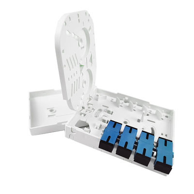 インダース 4 コア UPC プラスチック ファイバー オプティック フェイスプレート ソケット パネル 100*80*30mm サイズ