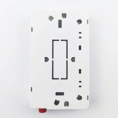 2コア UPC プラスチック光ファイバー フェイスプレートソケットパネル FTTH ネットワーク 白/灰色