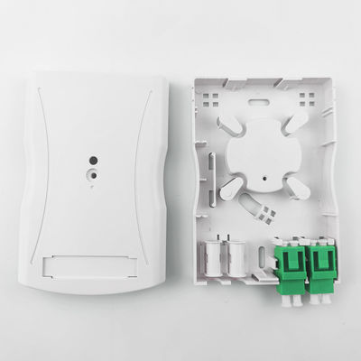 灰色 LC APC プラスチック光ファイバー フェイスプレートソケット パネル 2 室内ネットワークのためのコア