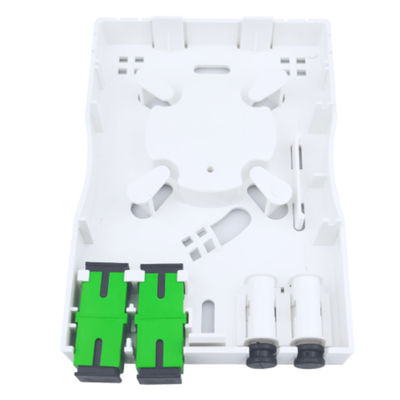 2コアSC APC プラスチックファイバーオプティック フェイスプレート ソケット パネル FTTH ネットワークのインドリア用