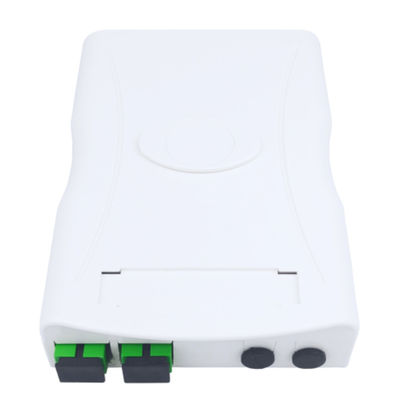 2コアSC APC プラスチックファイバーオプティック フェイスプレート ソケット パネル FTTH ネットワークのインドリア用