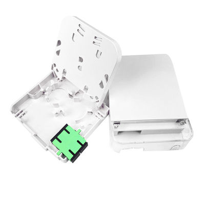 2コアSC APC プラスチック光ファイバー フェイスプレートソケットパネル FTTHネットワークの室内用