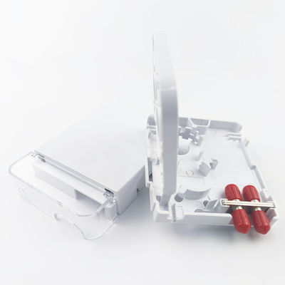 2コア ST UPC プラスチック光ファイバー フェイスプレート ソケット パネル FTTH ホワイト 統合