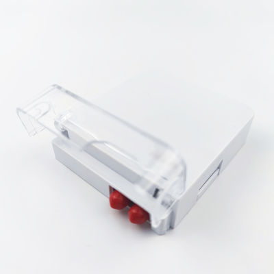 2コア ST UPC プラスチック光ファイバー フェイスプレート ソケット パネル FTTH ホワイト 統合