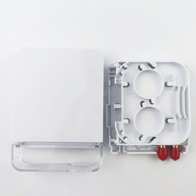 2コア ST UPC プラスチック光ファイバー フェイスプレート ソケット パネル FTTH ホワイト 統合