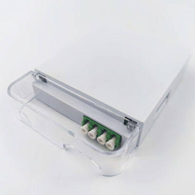 2コア LC APC プラスチック顔プレートソケットパネル 長期間の光ファイバー接続