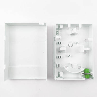 2コアFC/APC 室内FTTHネットワーク用のプラスチック光ファイバーフェイスプレートソケットパネル