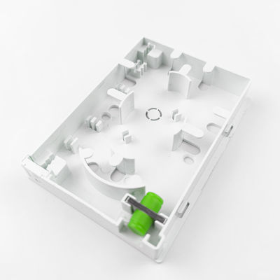 2コアFC/APC 室内FTTHネットワーク用のプラスチック光ファイバーフェイスプレートソケットパネル