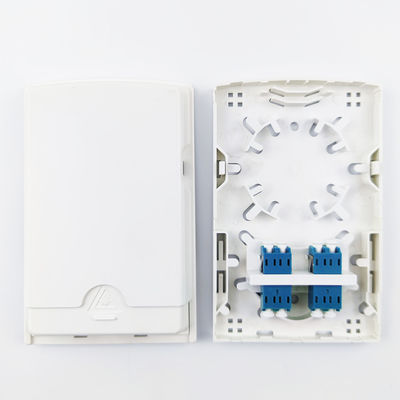 2コア LC UPC FTTH ホワイト/グレーカラー用 プラスチックファイバーオプティック フェイスプレートソケットパネル