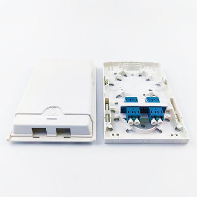 2コア LC UPC FTTH ホワイト/グレーカラー用 プラスチックファイバーオプティック フェイスプレートソケットパネル