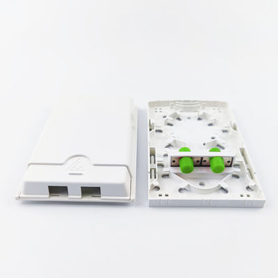 2コアFC APC プラスチック光ファイバー フェイスプレート ソケットパネル FTTH アプリケーション用 白