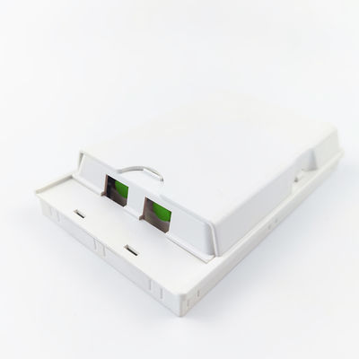 2コアFC APC プラスチック光ファイバー フェイスプレート ソケットパネル FTTH アプリケーション用 白