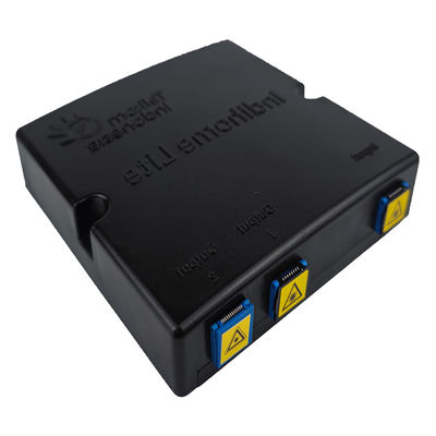 黒いプラスチック光ファイバースプリッタ フェイスプレートソケット パネル FTTH 2コア SC UPC PC