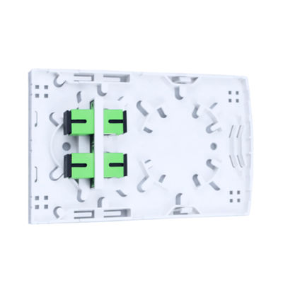 2コア プラスチック・ファイバー・オプティック・フェイスプレート・ソケット・パネル