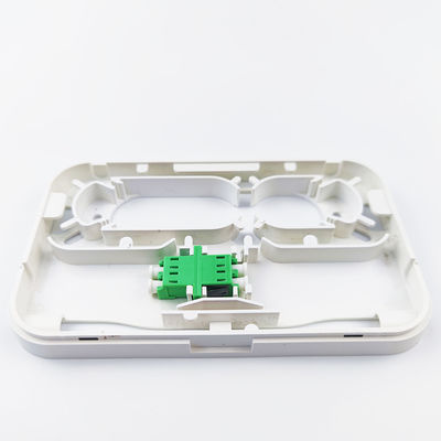 1 ポートグレー APC プラスチックファイバーオプティック フェイスプレート ソケット パネル FTTH ネットワークの内部の用