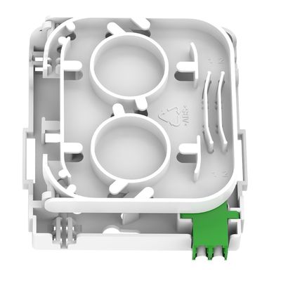 ホワイト/グレー 1コア LC APCタイプ 室内FTTH接続用光ファイバーフェイスプレート