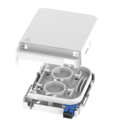 115*86*22mm ファイバーオプティックソケットパネル コンパクトの室内FTTHネットワークの設置用