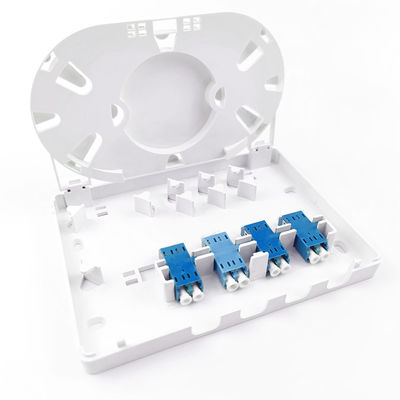 150*110*30mm FTTH ネットワーク インドア 4 コア LC UPC プラスチック ファイバー オプティック フェイスプレート ソケット パネル