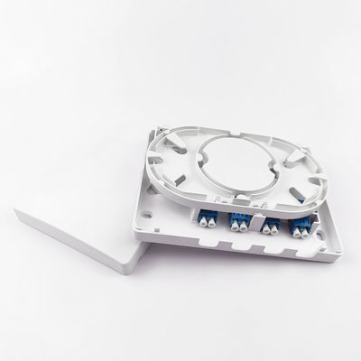150*110*30mm FTTH ネットワーク インドア 4 コア LC UPC プラスチック ファイバー オプティック フェイスプレート ソケット パネル