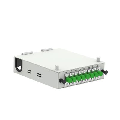 ネットワークFTTH/FTTX端末用のアルミ8コアFC APC型光ファイバー配送箱