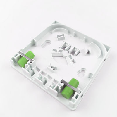 2コアFC APC 密度ODN FTTHネットワークのためのプラスチック光ファイバーフェイスプレートソケットパネル
