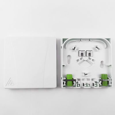 2コアFC APC 密度ODN FTTHネットワークのためのプラスチック光ファイバーフェイスプレートソケットパネル